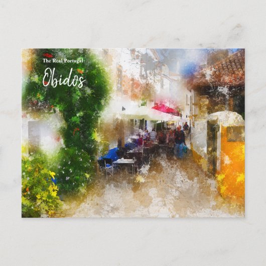 Carte Postale Obidos - Le vrai Portugal (Devant)