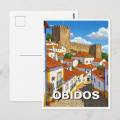 Carte Postale Obidos Portugal Travel (Devant / Derrière)