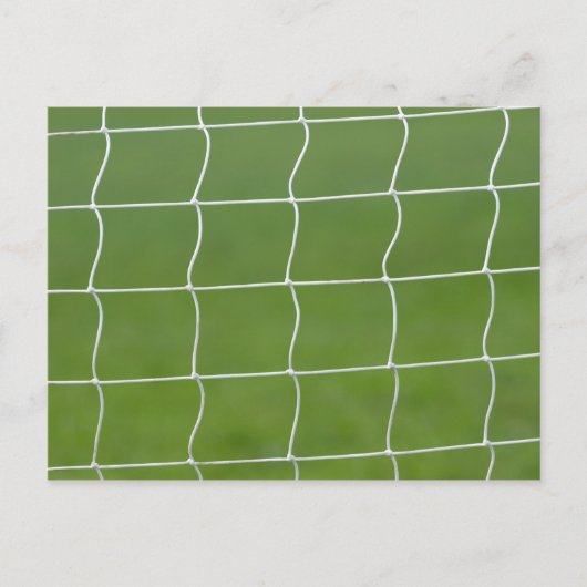Carte Postale Objectif de football net (Devant)