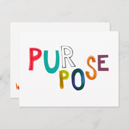 Carte Postale Objectif signifiant utiliser l'identité amusant mo (Devant / Derrière)