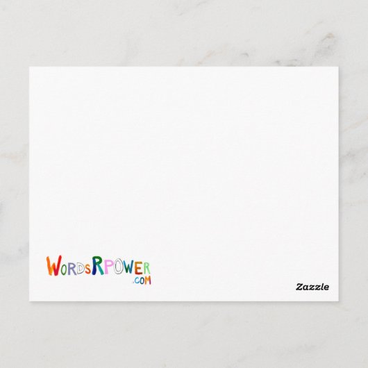 Carte Postale Objectif signifiant utiliser l'identité amusant mo (Dos)