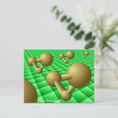 Carte Postale objet impossible violet64ets (Debout devant)