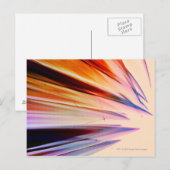 Carte Postale Objets abstraits colorés contre blanc (Devant / Derrière)