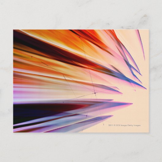 Carte Postale Objets abstraits colorés contre blanc (Devant)