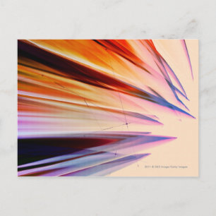 Carte Postale Objets abstraits colorés contre blanc