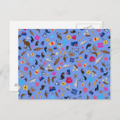 Carte Postale objets australiens, ce qui est célèbre en Australi (Devant / Derrière)