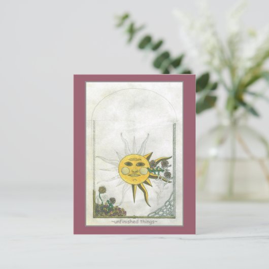 Carte postale Objets inachevés (Debout devant)