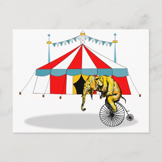 Carte Postale Objets souvenirs du cirque en mémoire des éléphant (Devant)