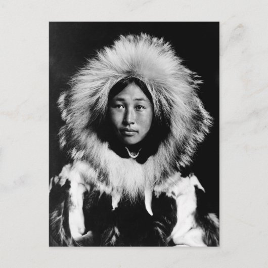 Carte Postale Obleka, une Eskimo, 1907 (Devant)