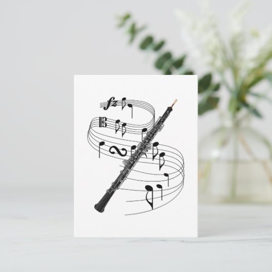 Carte Postale Oboe (Debout devant)