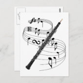 Carte Postale Oboe (Devant / Derrière)