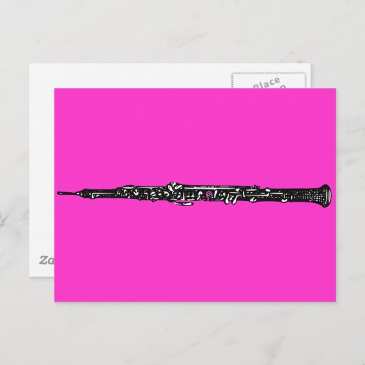 Carte Postale Oboe (Devant / Derrière)