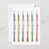 Carte Postale Oboe Crayons (Devant / Derrière)