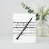 Carte Postale Oboe musical 01 B (Debout devant)