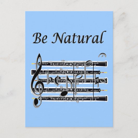 Carte Postale Oboistes savent comment B naturel (Devant)