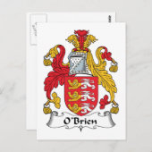 Carte Postale O'Brien Family Crest (Devant / Derrière)