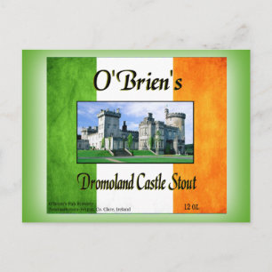 Carte Postale O'Brien's Dromoland Castle Stout