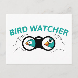 Carte Postale Observateur d'oiseaux