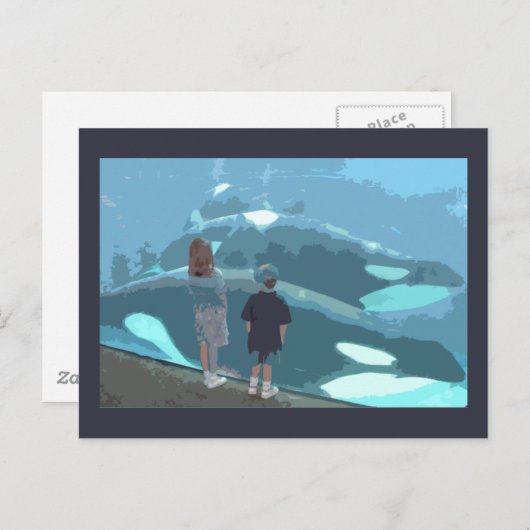 Carte Postale Observation des baleines (Devant / Derrière)