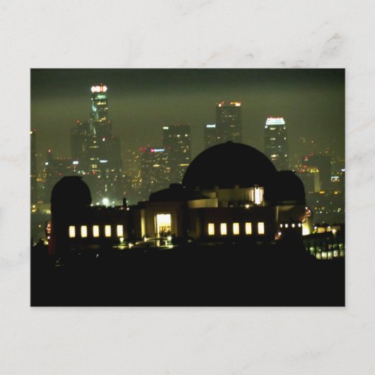 Carte Postale Observatoire Griffith La Nuit (Devant)