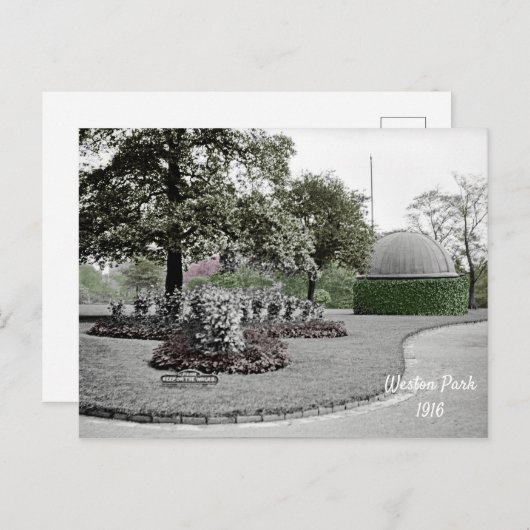 Carte Postale Observatoire Weston Park Sheffield Angleterre 1916 (Devant / Derrière)