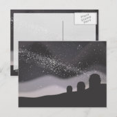 Carte Postale Observer les étoiles (Devant / Derrière)