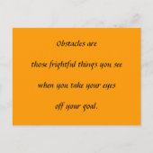 Carte Postale Obstacles (Devant)