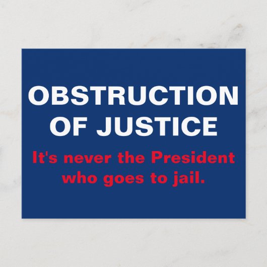 Carte Postale Obstruction au temps de la prison de justice (Devant)