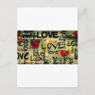 Carte Postale Obtenez Un Petit Graffiti D'Amour