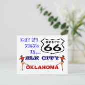 Carte Postale Obtenez Vos Kicks Sur La Route 66 - (Debout devant)