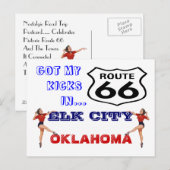 Carte Postale Obtenez Vos Kicks Sur La Route 66 - (Devant / Derrière)