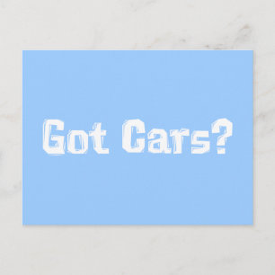 Carte Postale Obtenir des cadeaux de voitures