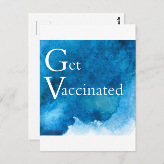CARTE POSTALE OBTENIR VACCINÉ (Devant / Derrière)