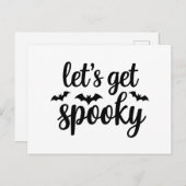 Carte Postale Obtenons une conception graphique Éffrayante des c (Devant / Derrière)