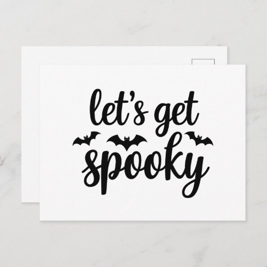 Carte Postale Obtenons une conception graphique Éffrayante des c (Devant / Derrière)