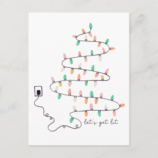 Carte Postale Obtenons une faible citation Noël (Devant)