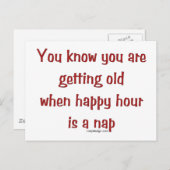 Carte Postale Obtention d'ancienneté (Devant / Derrière)