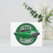 Carte Postale obturation 1960 Cadillac mamba verte (Debout devant)