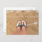 Carte Postale OBX Banques extérieures sable en mY chaussures pla (Devant / Derrière)