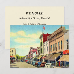 Carte postale Ocala vintage Moving Faire-part