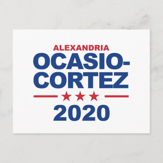 Carte Postale Ocasio-Cortez 2020 (Devant)