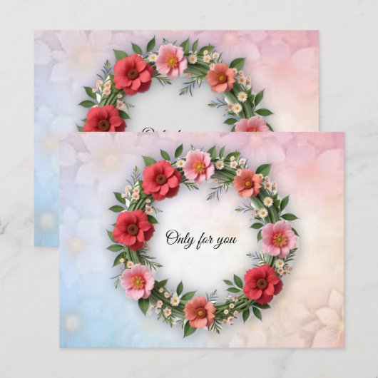 Carte Postale Occasion heureuse (Devant / Derrière)