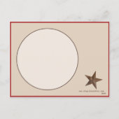 Carte postale occidentale de photo de vacances (Dos)