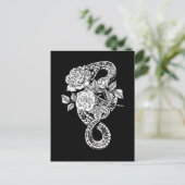 Carte Postale Occulte Serpent Rose Wicca Goth Witchcraft (Debout devant)
