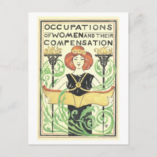 Carte Postale "Occupations des femmes et leur indemnisation" (Devant)