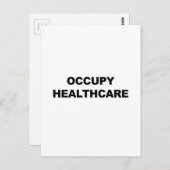 CARTE POSTALE OCCUPER LES SOINS DE SANTÉ (Devant / Derrière)