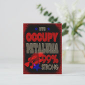 Carte Postale Occupy Petaluma OWS manifestation affiche de 99 pe (Debout devant)