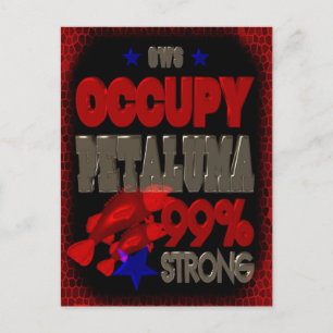 Carte Postale Occupy Petaluma OWS manifestation affiche de 99 pe