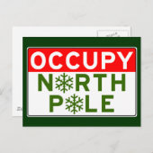 Carte Postale Occupy pôle Nord (Devant / Derrière)