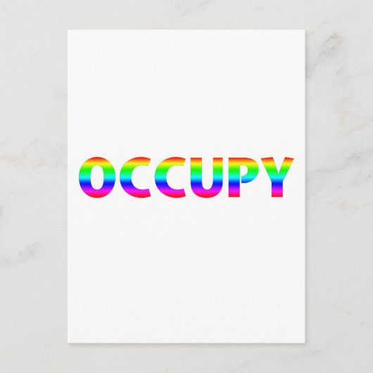 Carte Postale Occupy Rainbow (Devant)